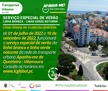 INFORMAÇÃO TRANSPORTES PÚBLICOS URBANOS QUARTEIRA-VILAMOURA